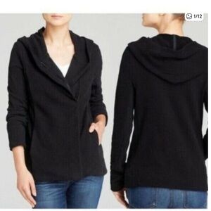 Standard James Perse Moto Knit Zip Up Hoodie Size 4/XL